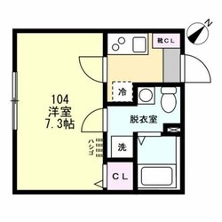 ベイルーム川崎大師橋の物件間取画像